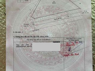 Bán đất mặt tiền đường Bà Xán