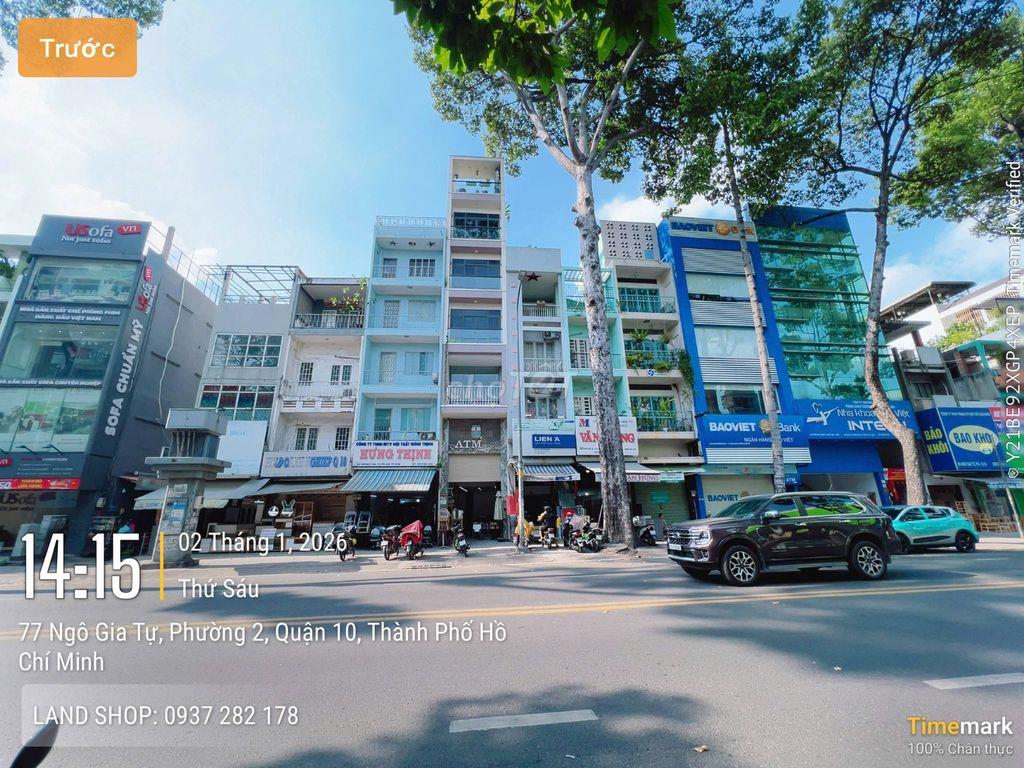 MẶT TIỀN NGÔ GIA TỰ QUẬN 10 - 3,7X12M - 8 TẦNG - GIẢM 3,9 TỶ