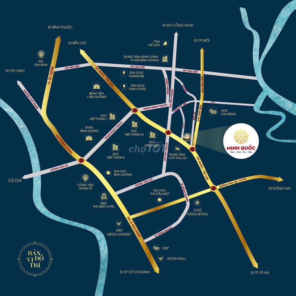 🏢 CHO THUÊ 6 CĂN HỘ 2PN – MINH QUỐC PLAZA | TP. THỦ DẦU MỘT64,3