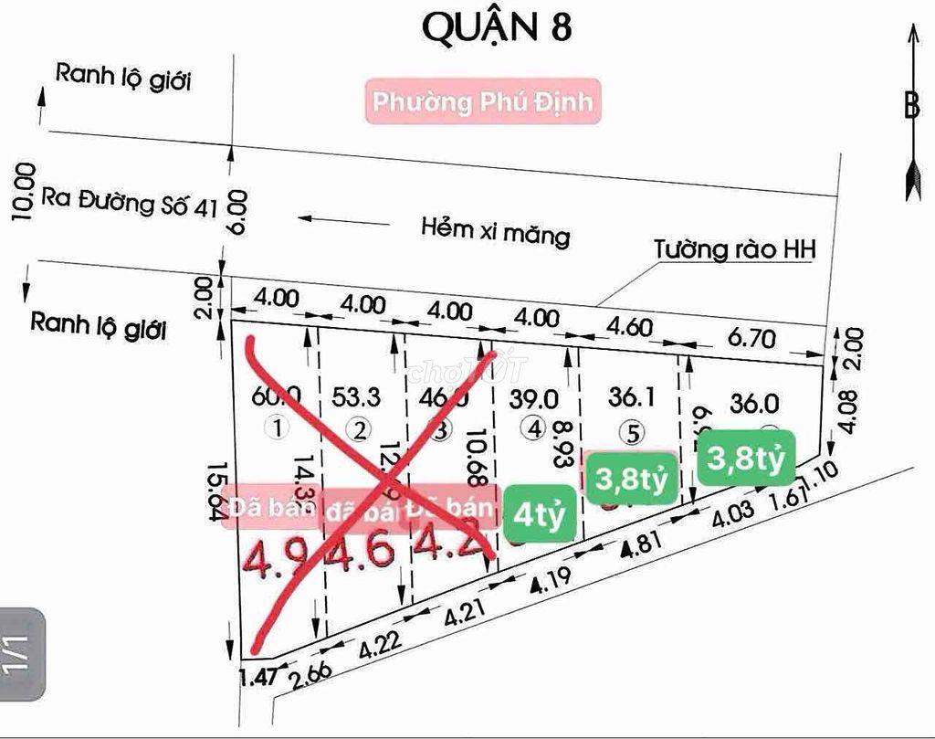 🔥 BÁN ĐẤT QUẬN 8 – SỔ HỒNG RIÊNG – GIÁ 3,8 TỶ 🔥