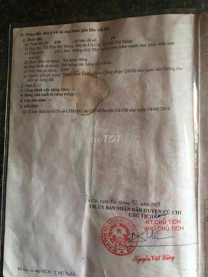 Bán lô đất làm nhà vườn