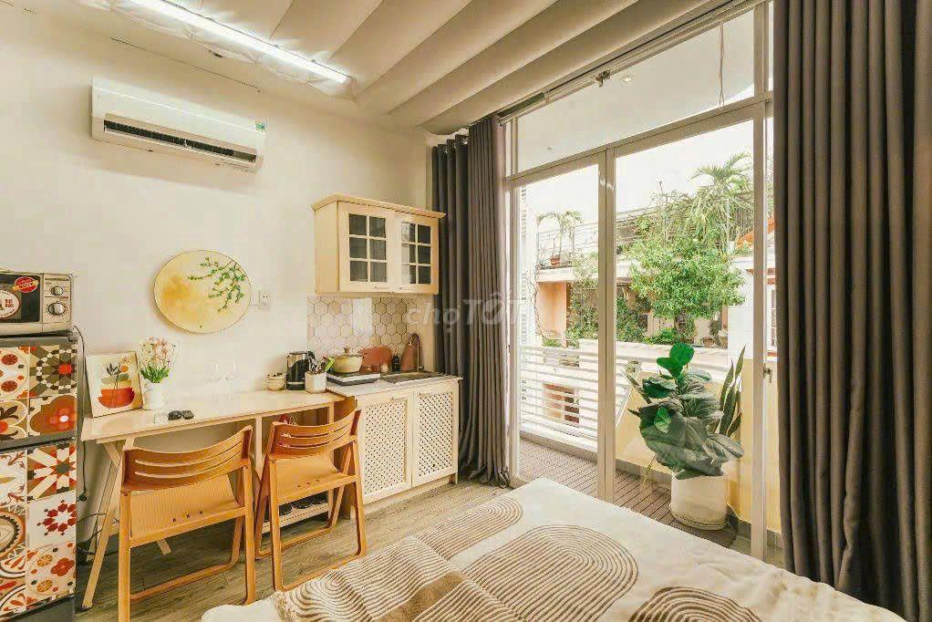 Studio full nội thất, ban công. CAM KẾT HÌNH THẬT, GIÁ THẬT