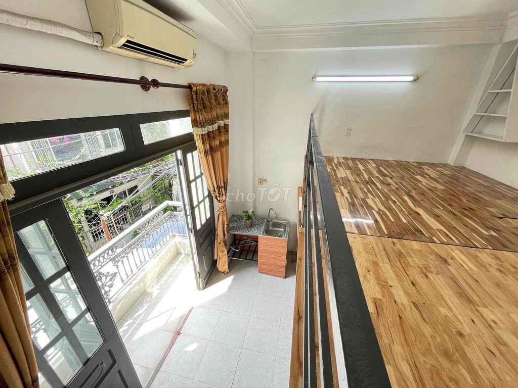 phòng có gác đầy đủ nội thất