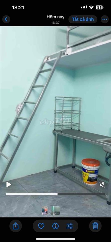 Chinh chủ cho thuê phòng khép kín có gác xép