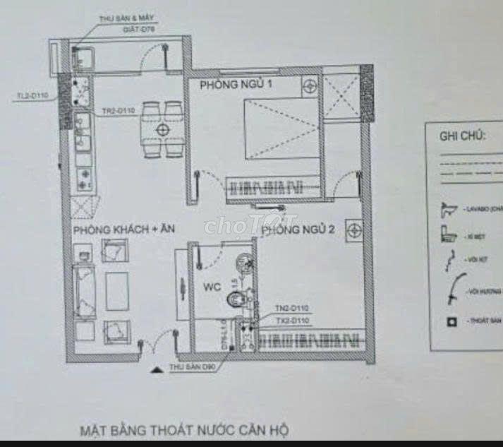 Chính chủ nhượng căn 2PN gần 60m² TĐC Thượng Thanh, Long Biên