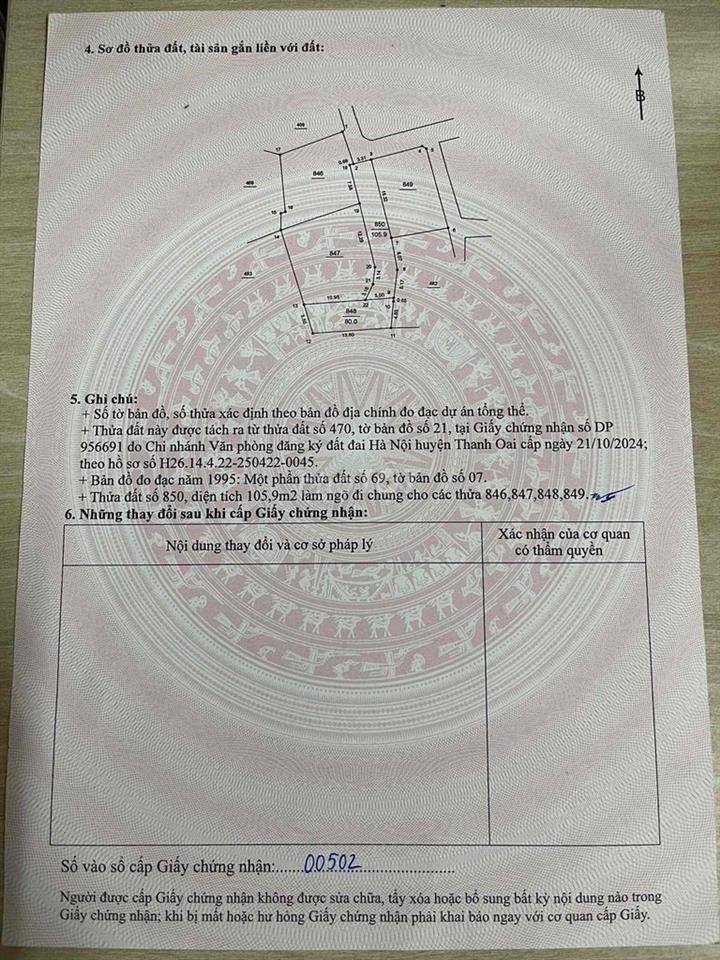Chính chủ cần bán đất Thanh Mai
