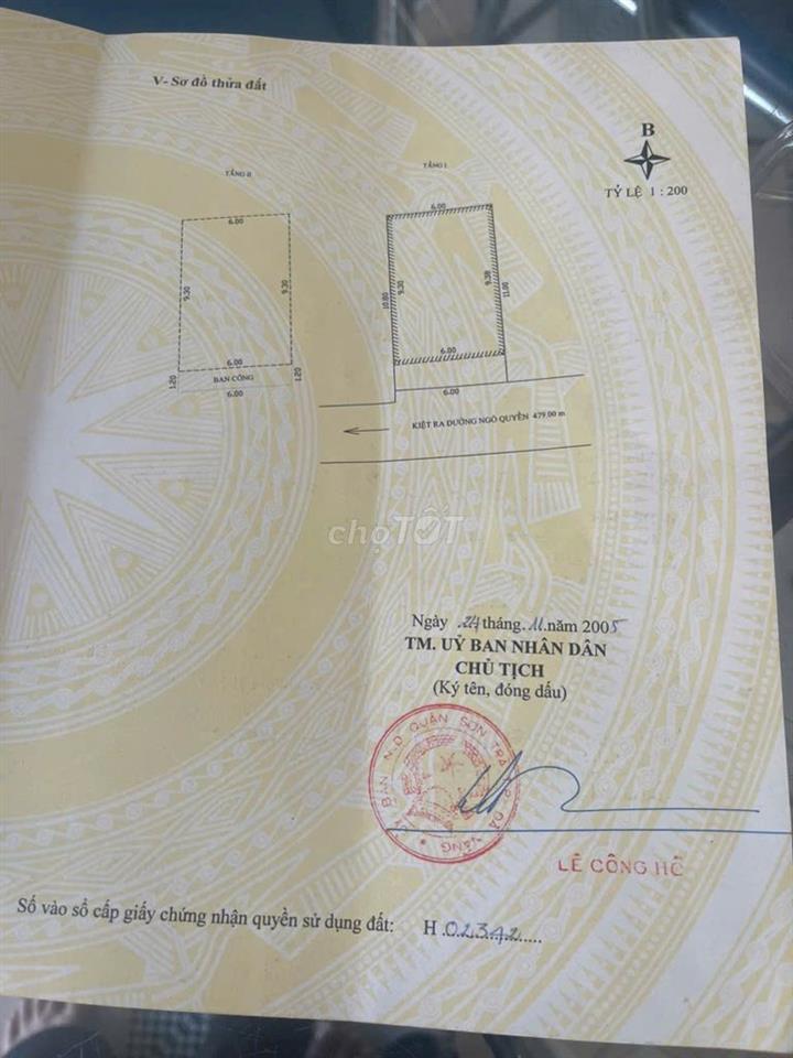 CHÍNH CHỦ CẦN BÁN NHÀ SƠN TRÀ