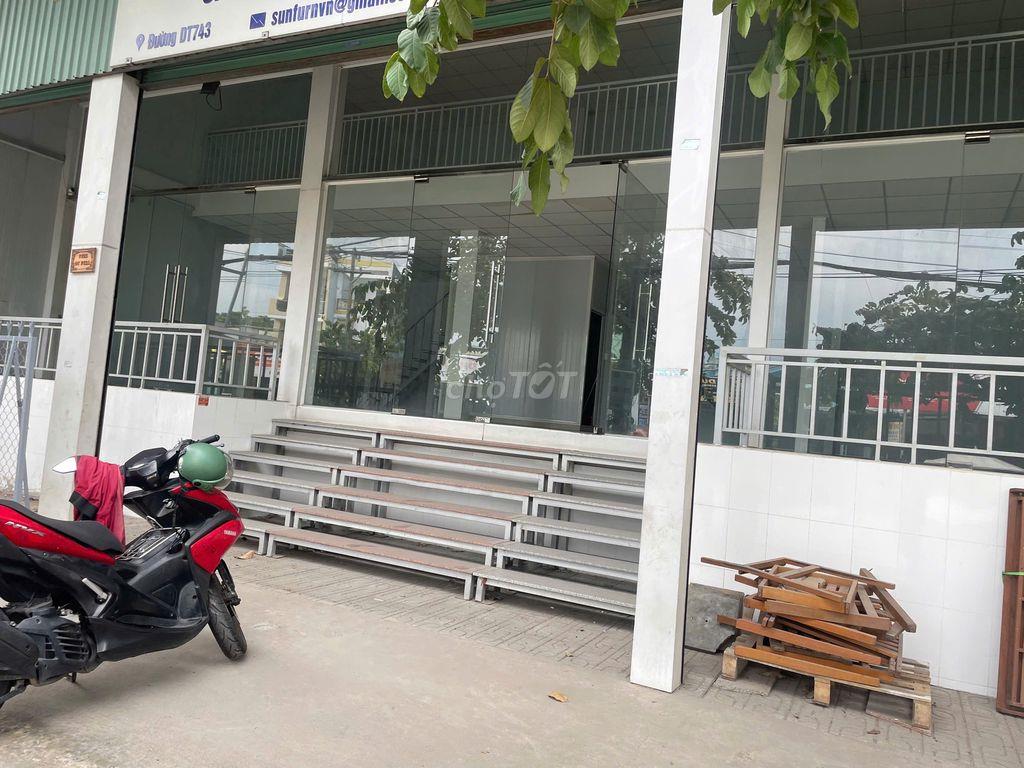 Cho thuê MB Kinh doanh, H+ T+Lững, 15 x 11m, Đt 743A