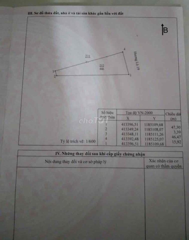 BÁN ĐẤT MẶT TIỀN GẦN KHU CÔNG NGHIỆP – CÓ SẴN NHÀ VÀ 3 KI-ỐT CHO THUÊ