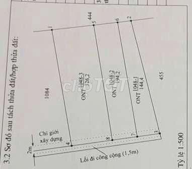 đất thổ gần ngã tư trân trạch