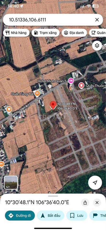 Chính chủ bán 84m2 đất ở thị trấn cần đước KDC 1B đường chu văn an