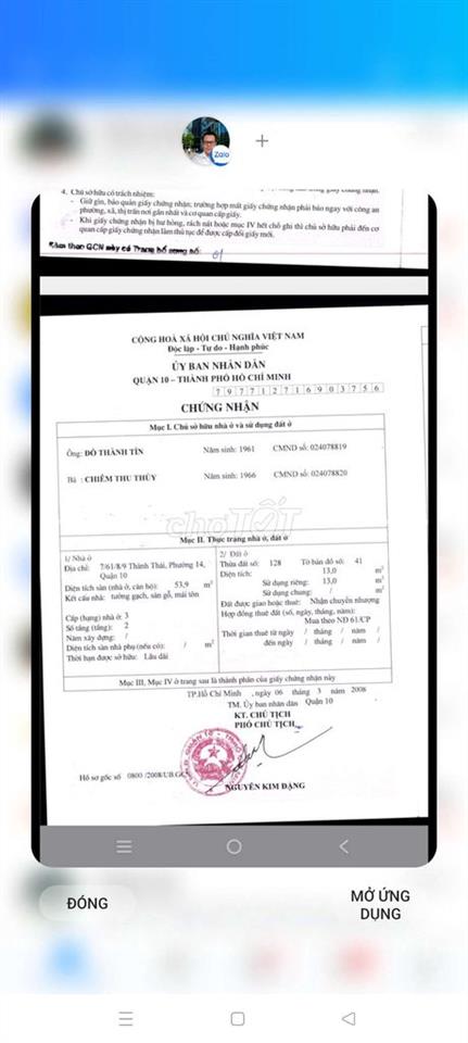 bán nhà riêng chính chủ quận 10 