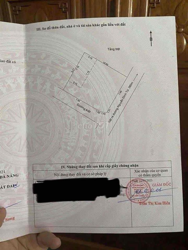 Nhà kiệt Gò Dư đất vuông vức