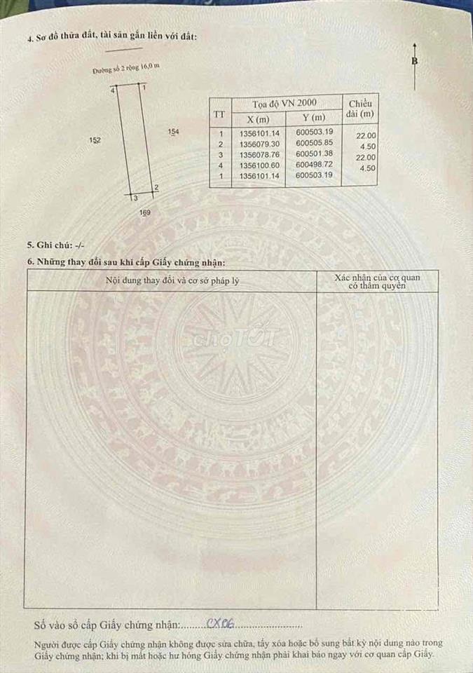 Bán lô đất đường 16m, đường thông  khu TĐC Ngọc Hiệp, phường Tây Nha