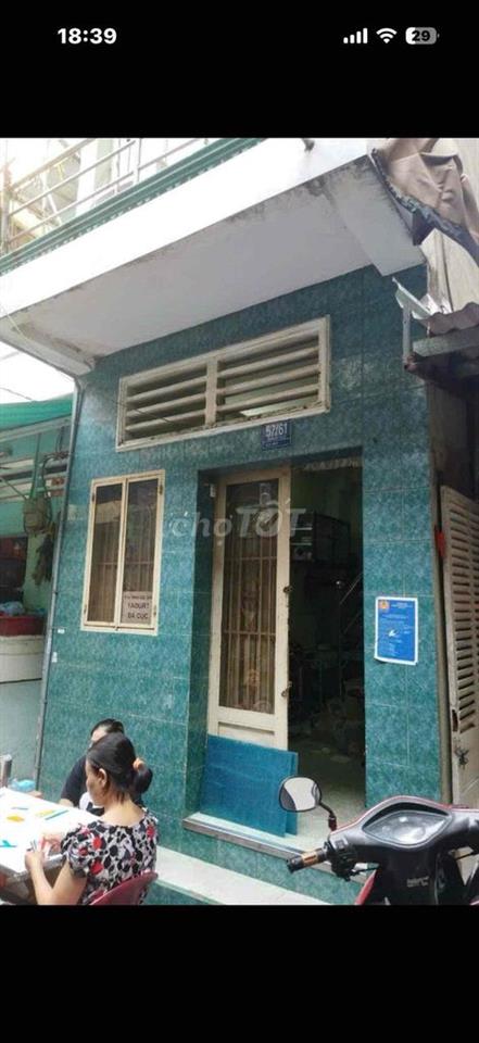 NHÀ NÁT HỒ THỊ KỶ Q.10 DTSD 27,1M2 3T550 CHỢ HỒ THỊ KỶ,CÓ SỔ HẺM THÔNG
