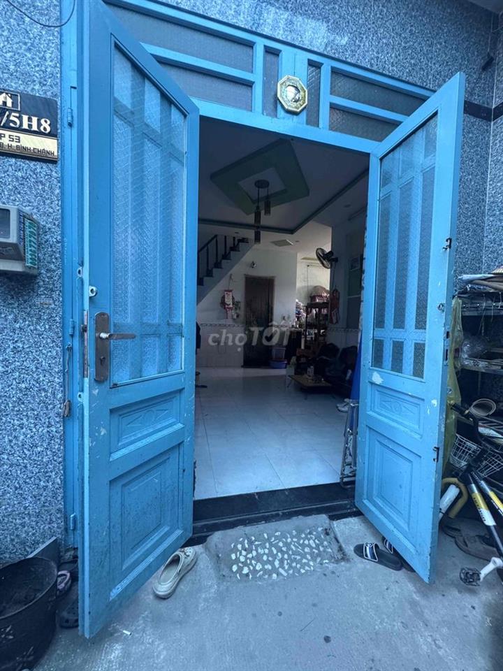 Nhà 4 phòng ngủ hẻm oto ngay chợ ấp 5 VLB