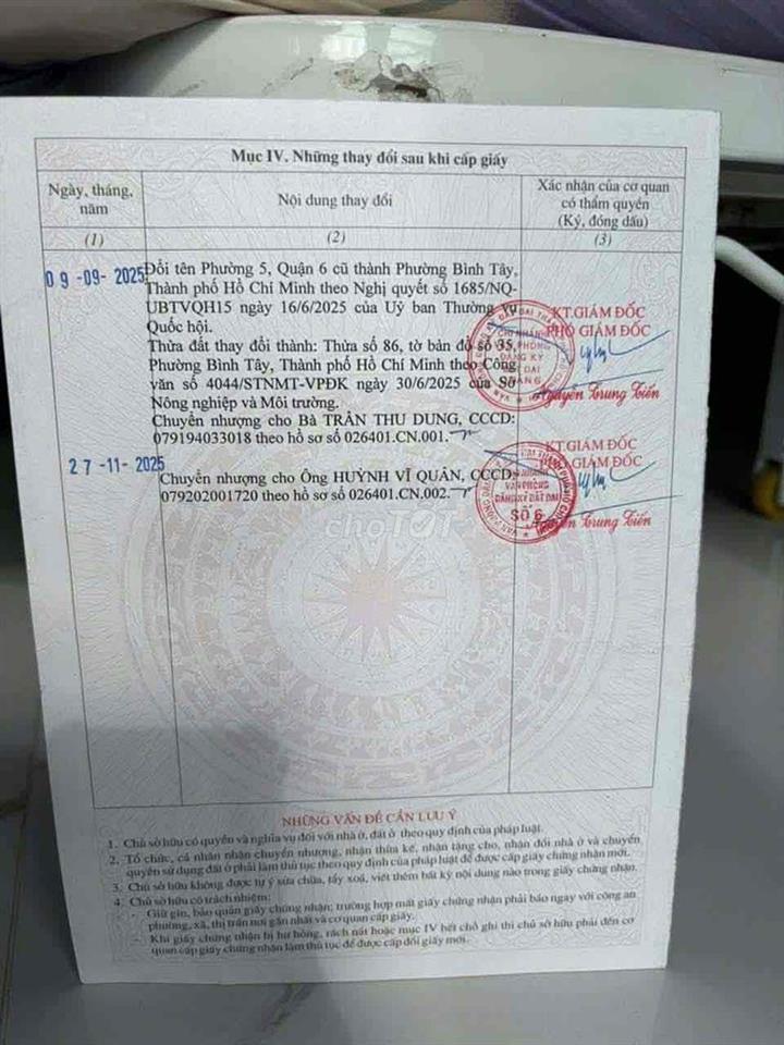 Cần bán nhà nguyên căn quận 6
