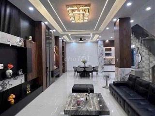 Nhà hẻm xe tải ngay ngã 4 bốn xã, gần vòng xoay Phú Lâm, nội thất xịn.