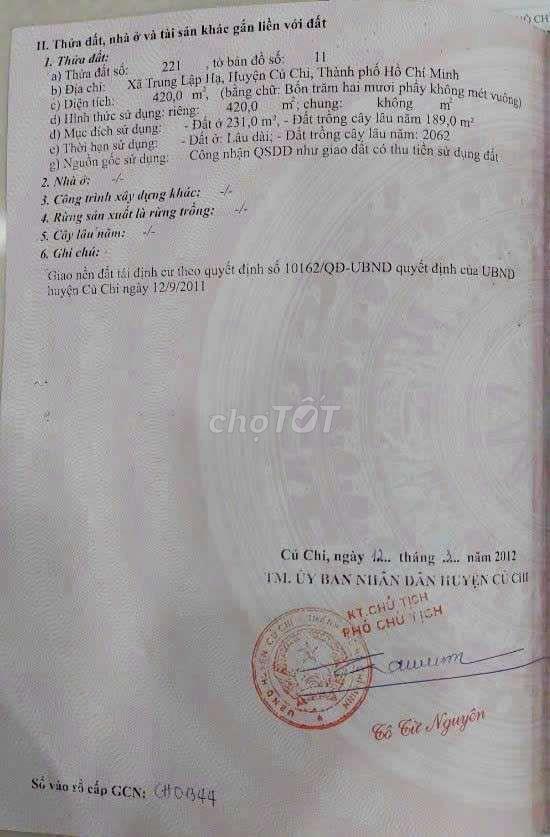 bán đất mặt tiền tỉnh lộ 2