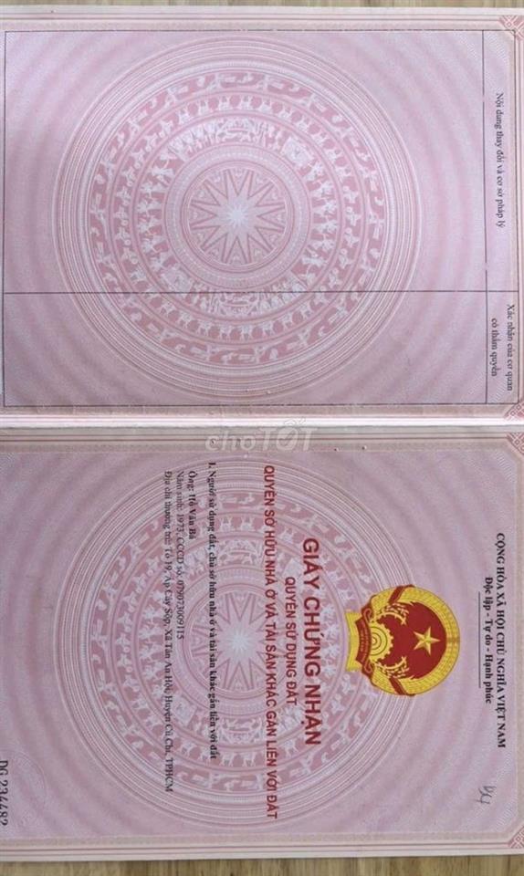 CHÍNH CHỦ Cần Bán Lô đất đường nhựa gần chợ Phú Hòa Đông