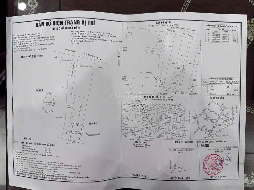 Căn Nhà Mới Xây Đang Kêu Bán Giáp Gò Vấp - Giá 880 Triệu