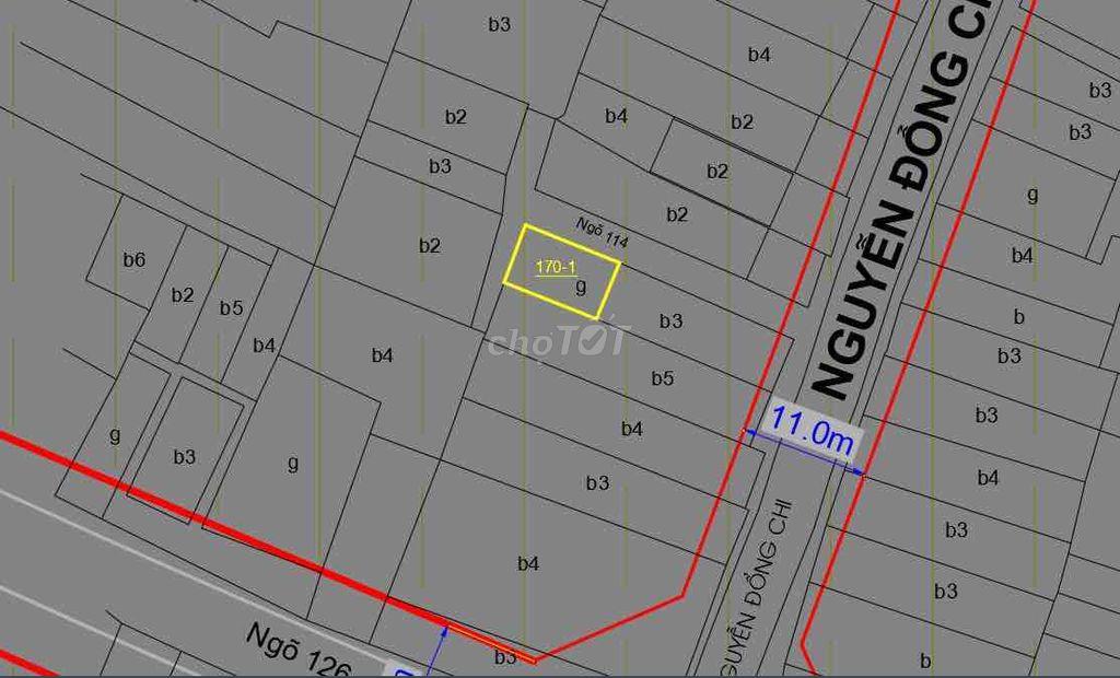 Tôi chính chủ bán đất phố Nguyễn Đổng Chi, 44m, mặt tiền 5,2m giá 7ty9