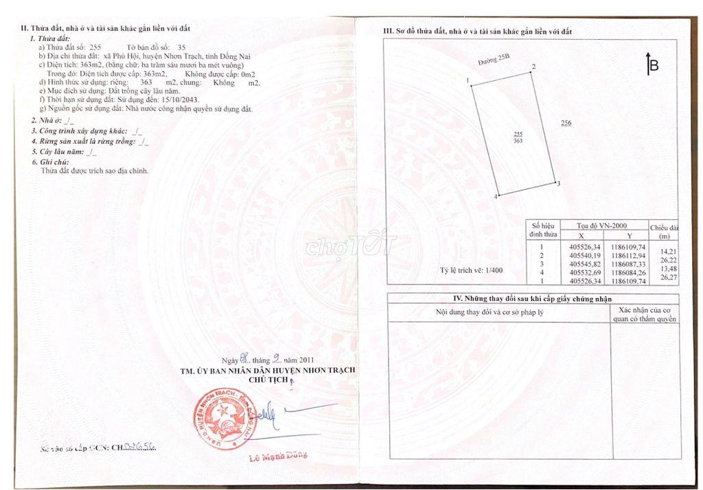 Bán cụm đất hơn 2.4 HA mặt tiền Đường 25B, Phú Hội, Nhơn Trạch