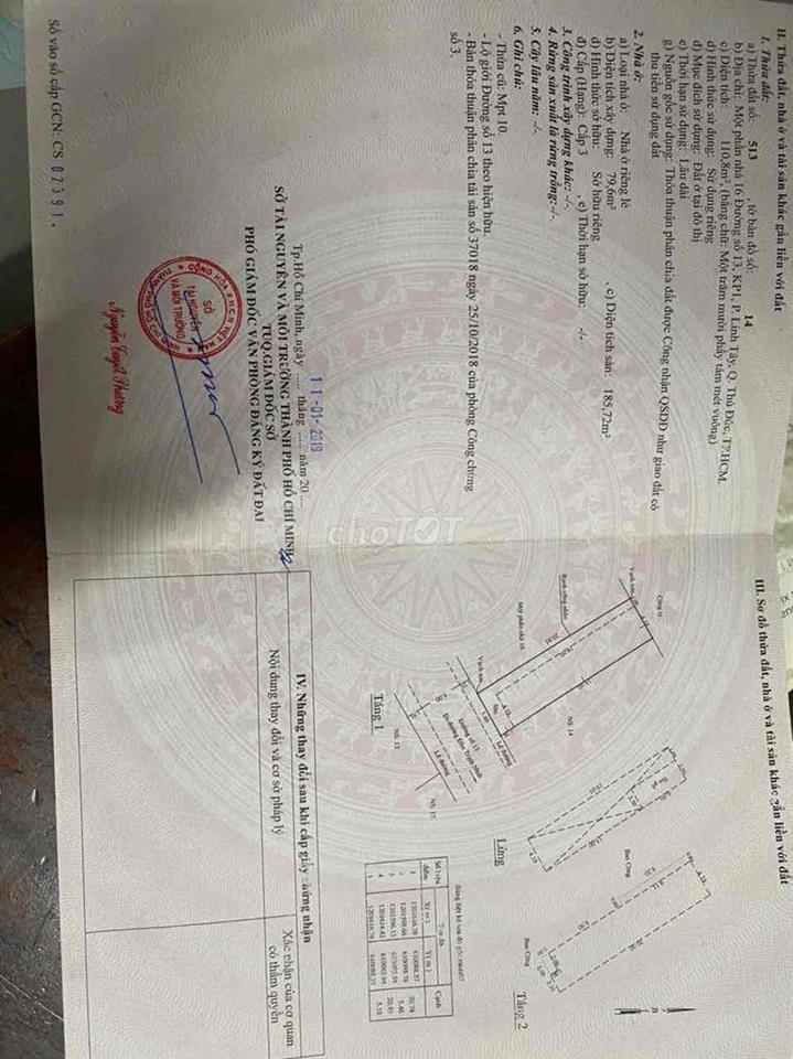 Bán nhà 1 trệt, 1 lầu và 5 phòng trọ