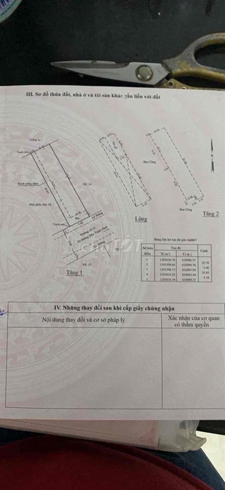 Bán nhà 1 trệt, 1 lầu và 5 phòng trọ