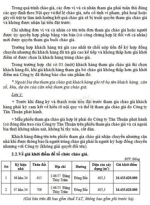 Chuyển nhượng căn khu 34 Khu dân cư Bình Hòa, P. Bình Lợi Trung, HCM