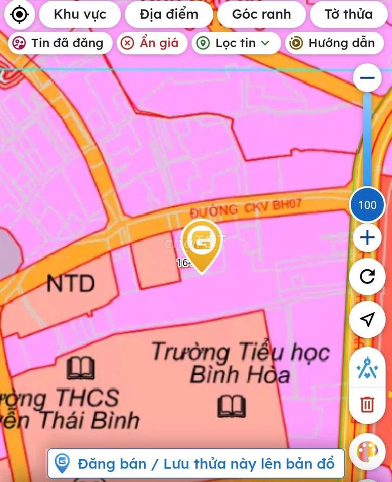 Đất kèm 8 phòng trọ + 1 kiot, thu nhập 12 triệu/tháng tại Bình Hòa
