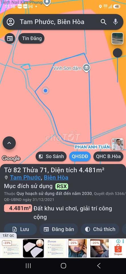 Mình bán 500m2 trong sổ đất này