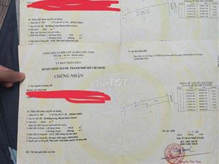 Đất  Bình Chánh Hưng Long  TP hcm