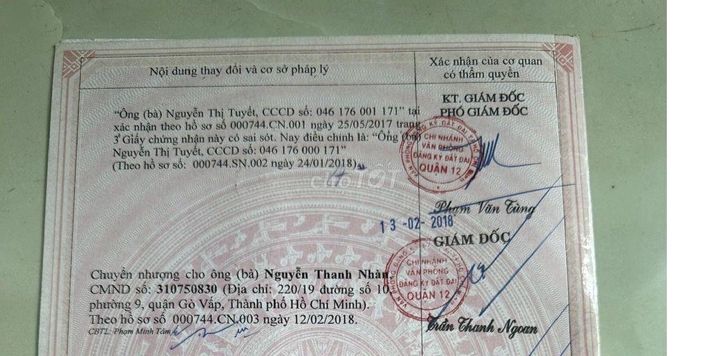Bán nhà riêng tại 22 ĐHT 05, 10.5 tỷ, 100.8m2