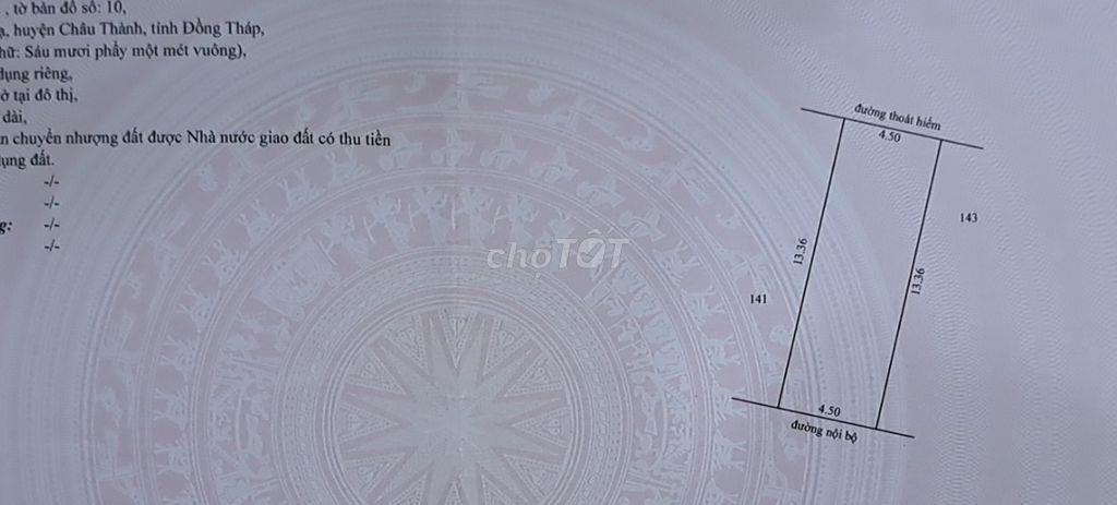 Chính chủ bán cặp đất góc 2 mặt tiền KCN Cái Tàu Hạ full thổ cư