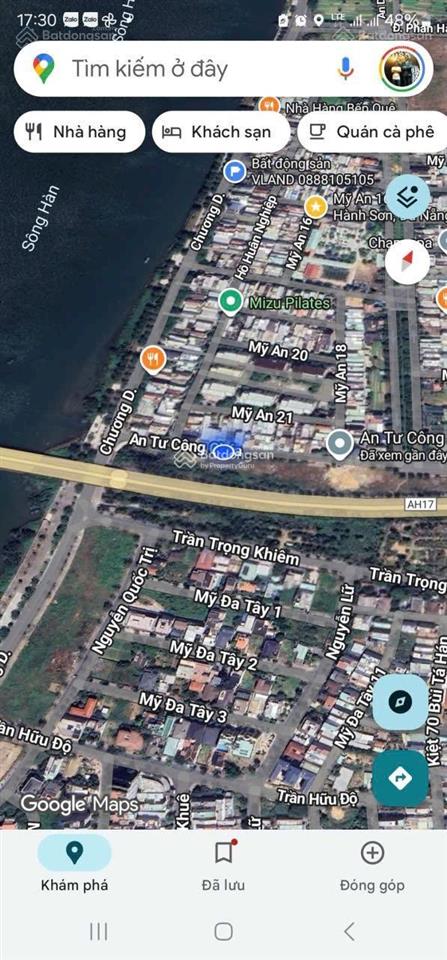 Bán lô góc 2 mặt tiền đường an tư công chúa  mỹ an 18 ngay đài bắn pháo hoa sungroup chỉ 45 tỷ