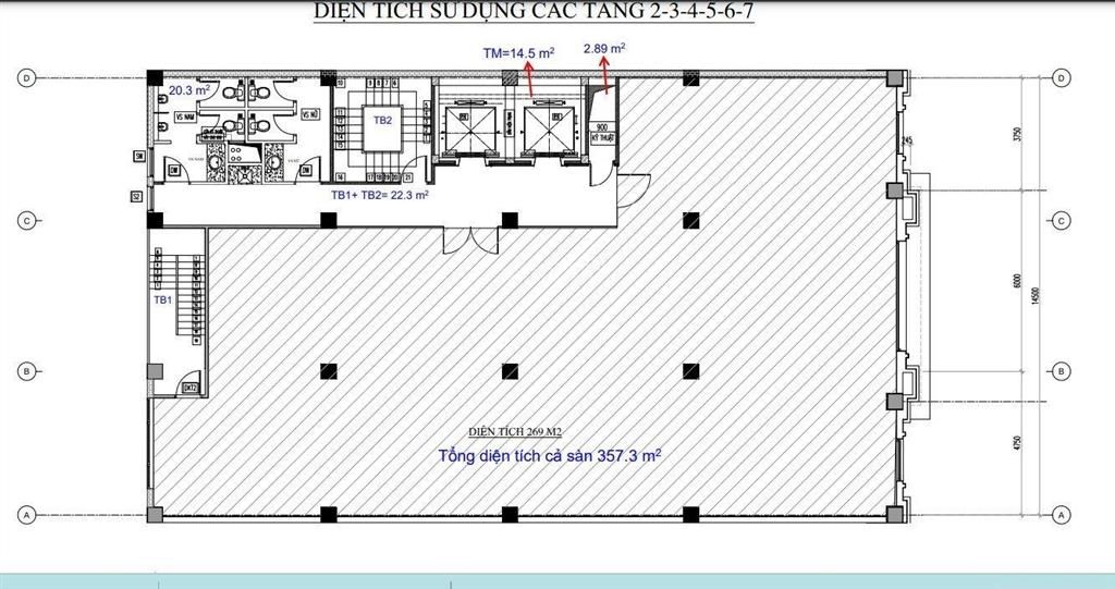Cho thuê văn phòng lớn 167m² nguyễn hữu thọ gần sân bay  giá thuê chỉ 313.320đ/m²/th