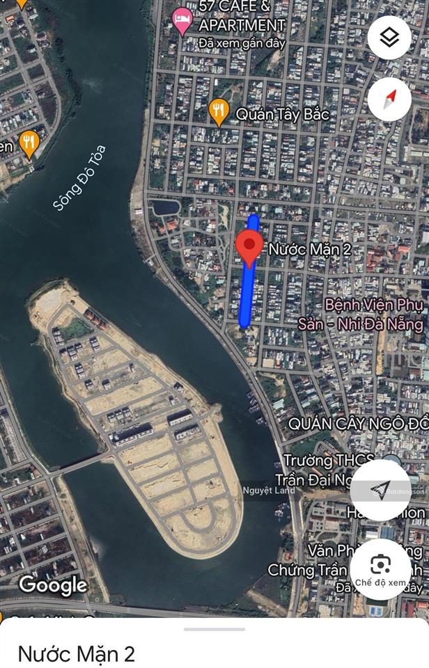 Bán đất đường nước mặn 2 view biệt thự sát nghiêm xuân yêm  khu đt nam việt á, đà nẵng