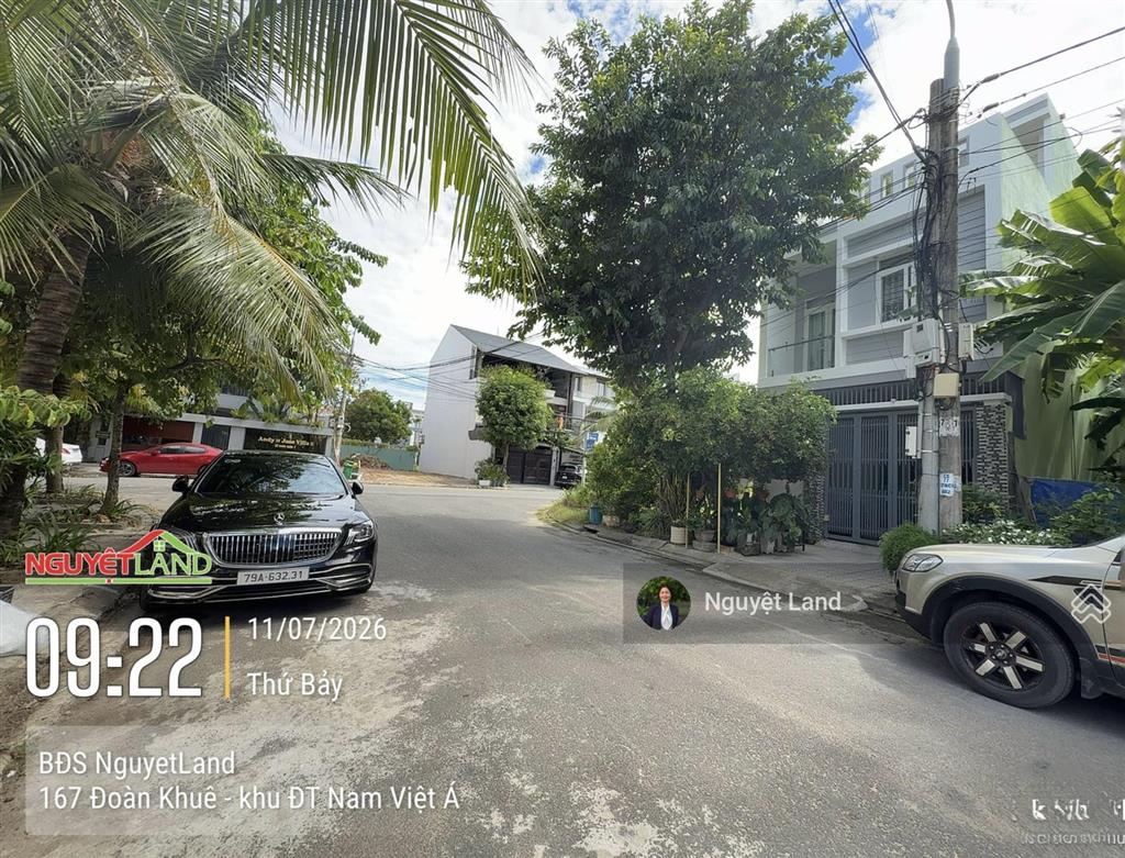 Bán đất xây cao tầng đường nước mặn 2 gần ngã 4, view biệt thự  khu nam việt á