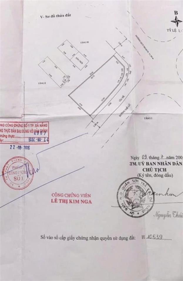 Chuyển nhượng lô góc 2 mặt tiền đường đỗ anh hàn & thế lữ đường rộng 10m5