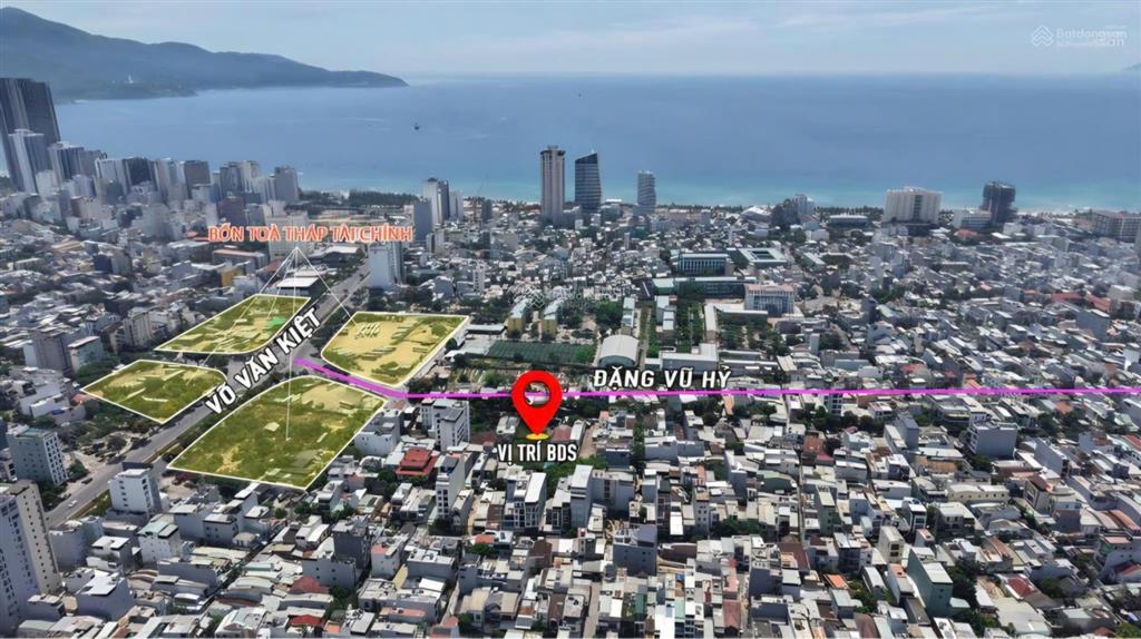 Đất nền siêu chất ở đặng vũ hỷ, phước mỹ, sơn trà, 1500 m² ngang 25m giá bán 130 triệu /m2