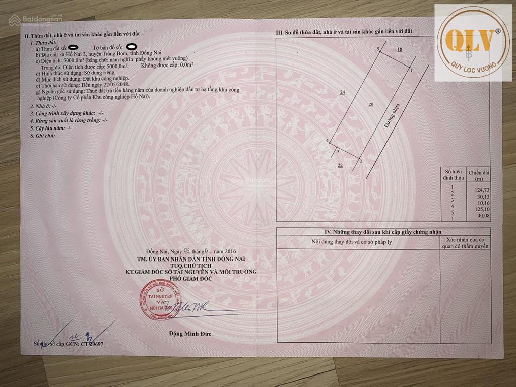 Bán đất kcn  kcn hố nai 3, đn  5.000m²