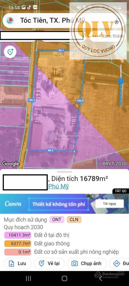 Cho thuê mặt bằng đất phú mỹ, bà rịa vũng tàu, 16.789m²