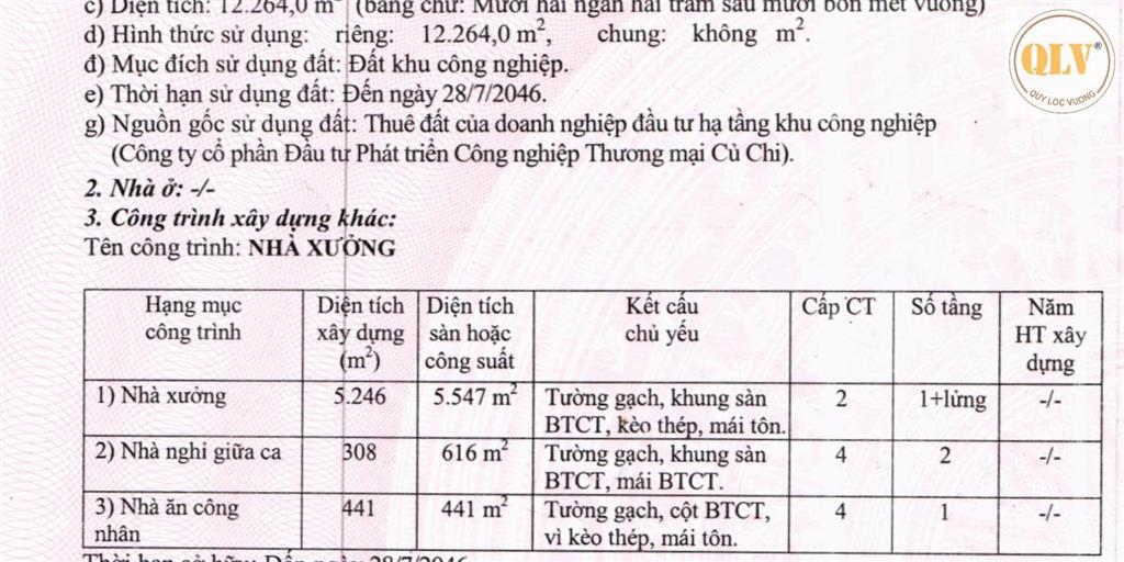 Bán nhà xưởng may mặc, kcn tây bắc củ chi, tp.hcm, 12.264m2