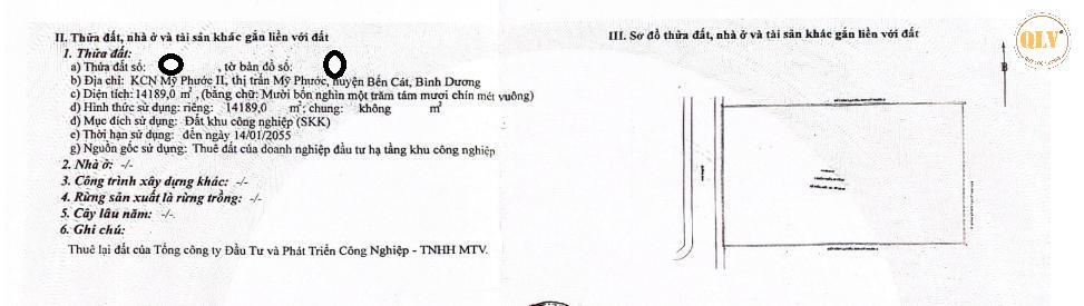 Bán nhà xưởng kcn mỹ phước bến cát, bình dương 1.920 m²