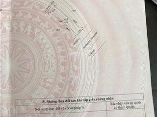 Chính chủ bán đất tdc lai hưng  cầu đôi. ngay ngã 3 bến tượng. dt125m2(5x25) tc100%. giá 1,1 tỷ