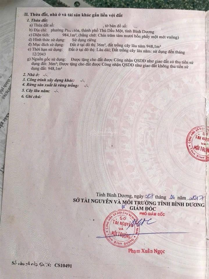 Quá rẻ! bán nhà mới xây được 2 năm, tại khu 9, p. phú hoà. dt gần 1.000m2. thổ cư 236m2