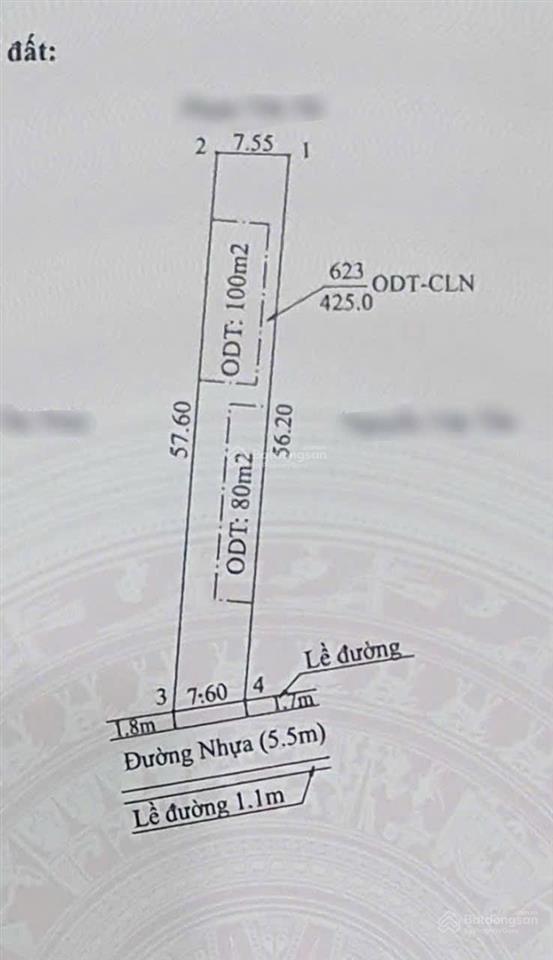 Bán đất xây biệt thự hẻm 104 đường lê hồng phong  p. phú hoà. dt 425m2 (7,6x56) thổ cư 180m2.