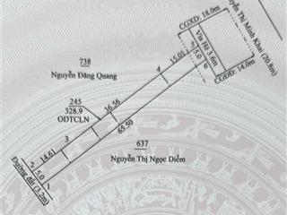 Bán đất 2 mặt tiền đường nguyễn thị minh khai  p. phú lợi. dt 329 (5x65,5m) thổ cư 160m2