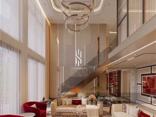 Bán căn duplex sân vườn the river thủ thiêm  thiết kế 1 trệt  1 lầu  đã có sổ  full nội thất